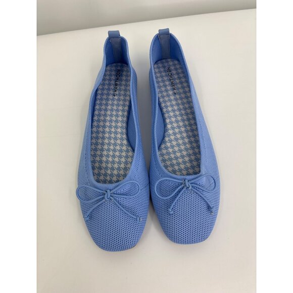 41 Hawthorn Claudia Textile Stretch Bow Ballet Flat Shoe Blue Size 7.5 NWOB - Picture 2 of 7